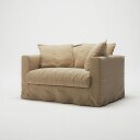 Decotique Le Grand Air Love Seat Lin Desert Sand
