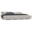 vidaXL Sengeramme hvit 200x200 cm heltre furu
