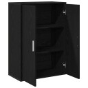  Sideboard Svart Eik 60x31x84 cm Sponplate