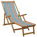 vidaXL Sammenleggbar solstol 3 Posisjon Solid Eucalyptus Tre