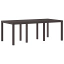 Hagebord Brun 200x100x73 cm Poly Rattan