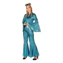 Thetru B.v. Disco Jumpsuit Turkis Deluxe Kostyme X-Large 4319-1500-00XL