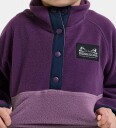 Didriksons   Fleeceskjorte Monte Kids' Half Button   Lilla