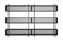 Vegghylle Duvarci 280x34 cm   Svart
