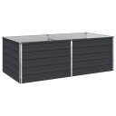 vidaXL Hevet Hagebed Antrasitt 160 x 80 x 55 cm kaldvalset stål
