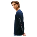 Tommy Hilfiger Tommy Logo Long Sleeve Tee - Navy - S