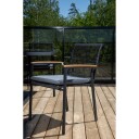 Venture Home Dallas hagestol stabelbar svart, natur. 1673535-01-100 1648581-01-0