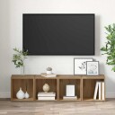  TV skap 2 pcs Brun 37 x 35 x 37 cm Konstruert tre