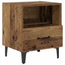  Nattbordskap Gammelt tre 40 x 35 x 47.5 cm Konstruert tre