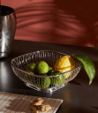 Alessi trådkurv oval 23 x 23 cm Rustfritt stål