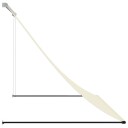  Uttrekkbar markise kremhvit 200x150 cm stoff og stål 368759