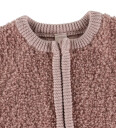 Smallstuff Rose Cardigan Med Glidelås Bouclé Merino Ull 80 86