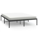 vidaXL Sengeramme i metall svart 140x190 cm