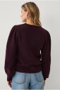 Ellos Collection   Kardigan med puffermer   Brun