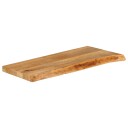  Bordplate 80x40x3,8 cm naturlig kant heltre mango
