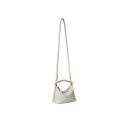 Lauren Ralph Lauren Nappa Leather Mini Blaike Shoulder Bag   Cream   ONE SIZE