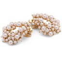 Lily and Rose Alice Creme pearl earrings - Gold