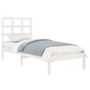 vidaXL Sengeramme hvit heltre 90x200 cm