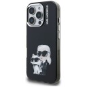 Karl Lagerfeld Mobildeksel iPhone 16 Pro Aquarelle Karl & Choupette Svart