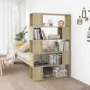 vidaXL Bokhylle/romdeler sonoma eik 100x24x155 cm sponplate