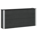 vidaXL Høybed Svart 150 x 30 x 72 cm WPC og Aluminium