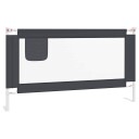 vidaXL Sengehest småbarn mørkegrå 150x25 cm stoff