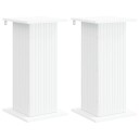 vidaXL Planteholder 2 stk. Hvit 30,5 x 30 x 60,5 cm Konstruert tre