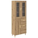  Høyskap med skuff Artisan Eik 69,5 x 34 x 180 cm Konstruert tre
