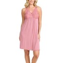 Damella Louise Nightdress Without Sleeves Rosa viskose Small Dame