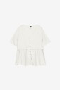 Vero Moda   Bluse vmAlba SS Peplum Wvn   Hvit