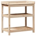  Pottebord med hyller 82,5x45x86,5 cm heltre furu