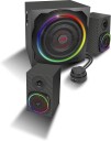 Speed-Link Gravity Carbon RGB 2.1 Høyttalersystem med Bluetooth Svart