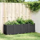 Plantekasse svart 160x40x53 cm PP