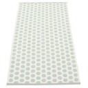 Pappelina Noa matte 70x150 cm pale turquoise / vanilla / warm grey stripe