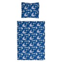 Borg Living Sengetøy til baby 70x100 cm - OEKO-TEX®-sertifisert - Elefant stjerner og måne - Sengesett i 100 % bomull