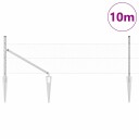  Gjerde med innlegg. sølv 0.8 x 10 m PVC belagt stål