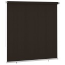 vidaXL Utendørs rullegardin 225 (B) x 230 (H) cm brun HDPE