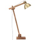 vidaXL Gulvlampe messing heltre mango E27