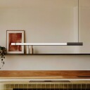 In Fine LED hengelampe mørkegrå lengde 160 cm – DCW   Design   Aluminium