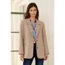 2 Biz Dame Jakker Beige L,