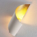 Lindby Metallvegglampe Vanni, tvunnet, hvit-gull