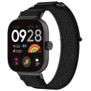 Nylonarmbånd for Xiaomi Redmi Watch 4 / Watch Band 8 Pro / 9 Pro - Svart/Grå