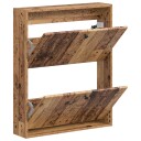 vidaXL Vegghengt skoskap BREDA 71 x 17 x 86 cm Konstruert tre