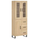  Highboard sonoma eik 69,5x34x180 cm konstruert tre
