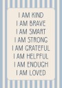 Boys Affirmations Positive Self-Talk Poster Plakat / 50x70cm