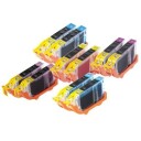 inkClub KCB10-10 Multipack, 10 blekkpatroner, 2x(C/M/Y/PC/PM)