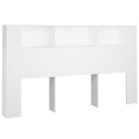 vidaXL Sengegavlskap hvit 180x18,5x104,5 cm