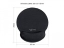 DeLOCK Ergonomic Mouse pad with Wrist Rest black 252 x 227 mm