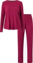 Bamboo Basics   Pysjsett Bamboo Basics P.J Set   Rød