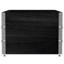  Pallekarmer 3 stk svart 120x80 cm heltre furu